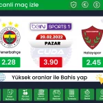 [ Jojobet tv ] Fenerbahçe Hatayspor maçı canli izle, şifresiz donmadan HD maç yayını izle