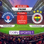 [ Jojobet TV ] Kasımpaşa Fenerbahçe Maçı canli izle, Şifresiz Fenerbahçe Maçı izle Exxen Spor HD