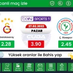 Jojobet TV | Galatasaray Rizespor maçı canli izle, Şifresiz donmadan Selcuk spor Reklamsiz izle
