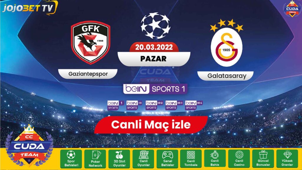 Gaziantep FK Galatasaray maçı canli izle