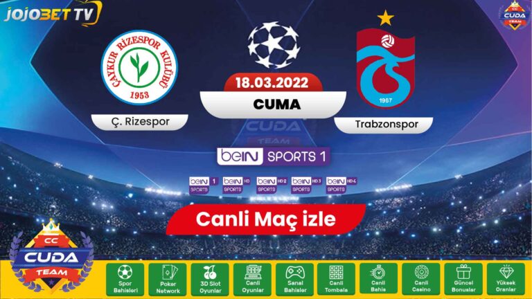 [ Jojobet TV ] Çaykur Rizespor Trabzonspor maçı canli izle, Exxen Spor şifresiz izle