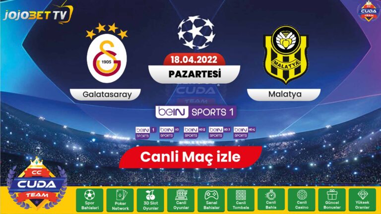 Galatasaray Malatya canli maç izle, Jojobet TV şifresiz Bein sports HD izle, Selcuk sports
