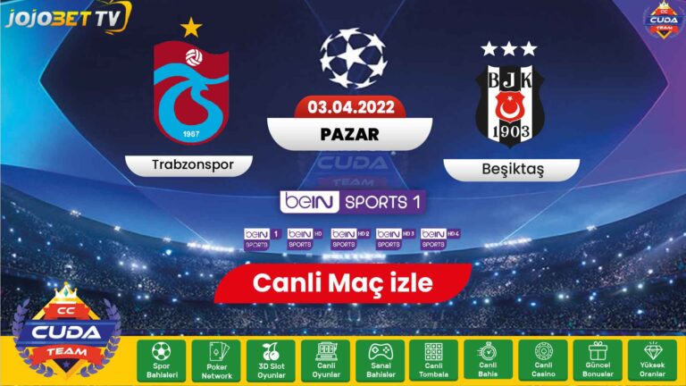 [ Jojobet TV ] Trabzonspor Beşiktaş maçı canli izle, TS BJK Derbisi 2022 Şifresiz HD izle, Selcuk Sports Canli izle