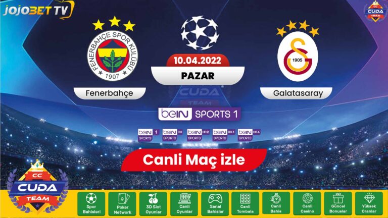 [ Jojobet TV ] Fenerbahçe Galatasaray derbisi canli izle, 2022 Şifresiz, Donmadan maç linkleri, GS FB maçı canli izle Bein sports HD izle￼