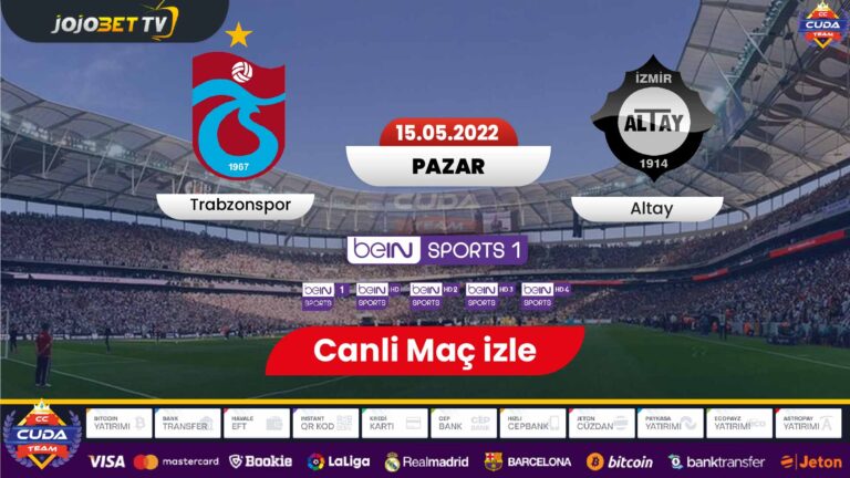 [ Jojobet tv ] Trabzonspor Altay maçı canli izle, donmadan şifresiz HD maç yayını seyret jojo bet TV