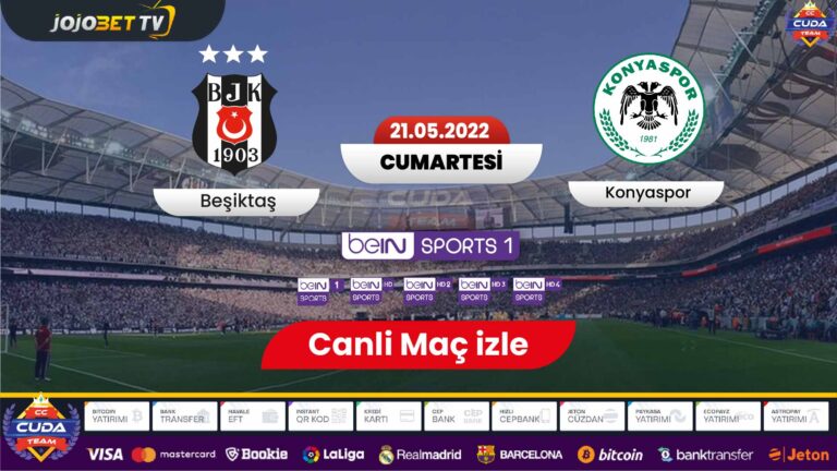 Beşiktaş Konyaspor maçı canli izle, Ben sports 1 şifresiz izle, jojobet tv canli maç izle