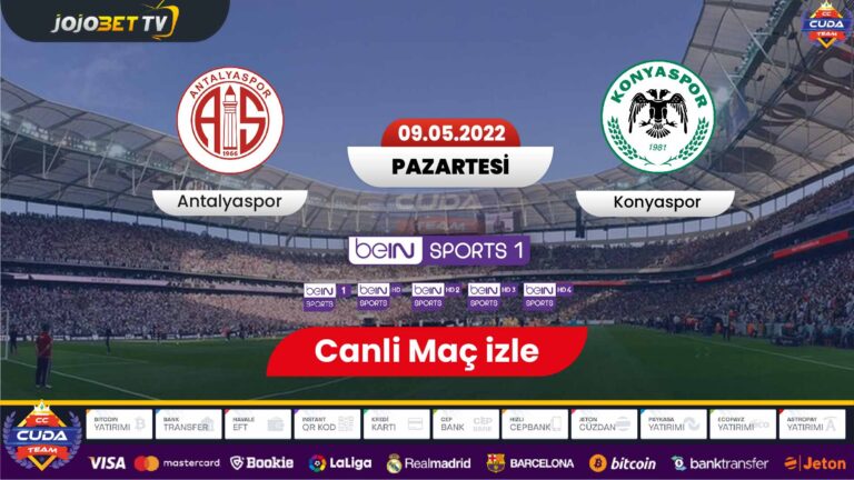 Antalyaspor Konyaspor maçı canli izle, Bein sport 1 canli izle Jojobet tv