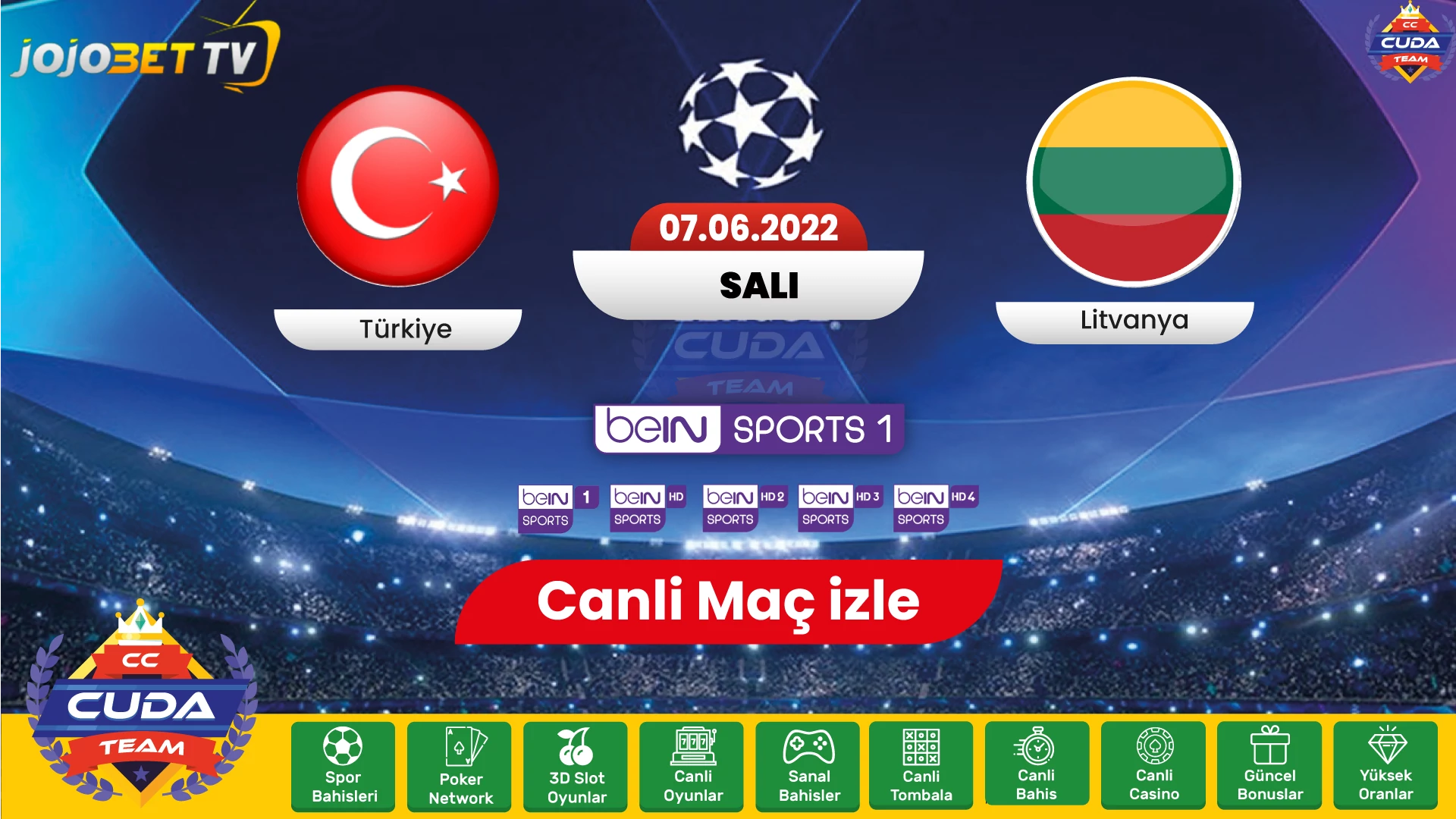 Türkiye Litvanya maçı canli şifresiz izle