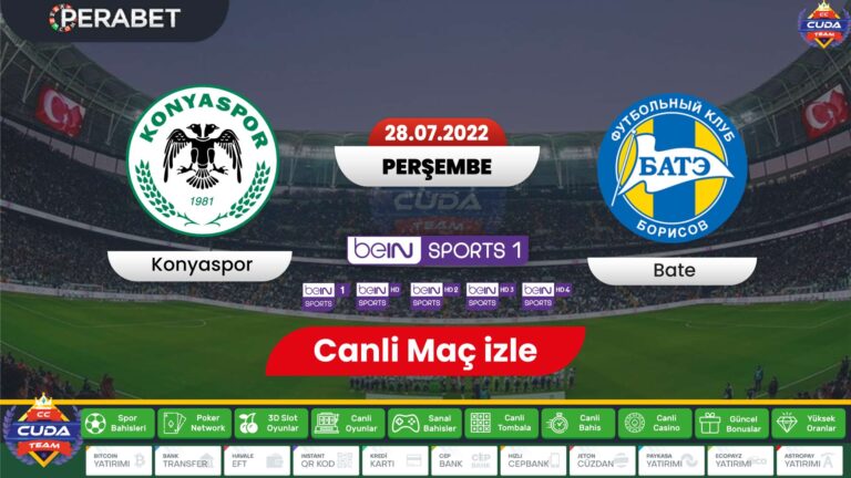 [ Jojobet TV ] Konyaspor Bate Maçı şifresiz canli izle exxen spor, Jojobet tv BEİN SORT maçı izle
