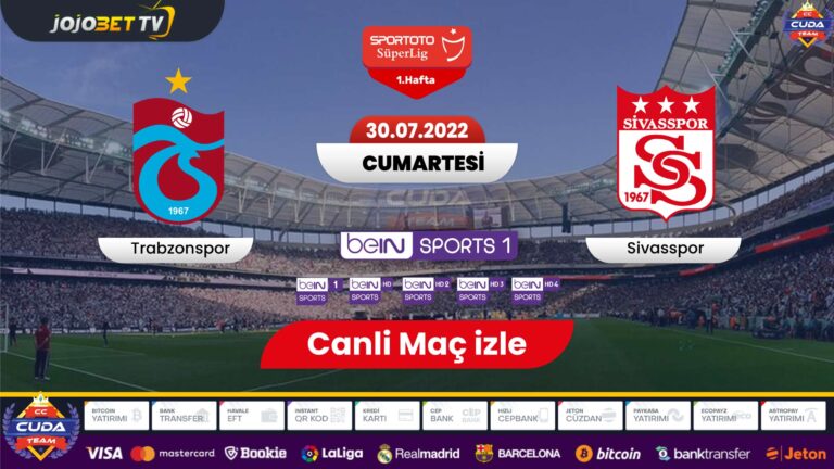 [ Süper Kupa ] Trabzonspor Sivasspor maçı canli izle, kupa maçı hangi kanalda saat kaçta? jojojbet tv şifresiz izle