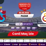 Trabzonspor Galatasaray maci canli izle, GS TS Derbisi Bein sports 1 canli izle Jojobet TV