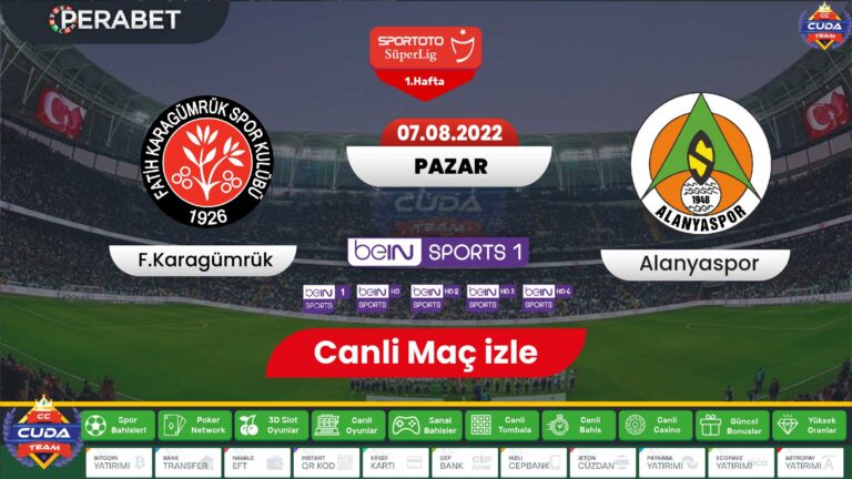 Karagümrük Alanyaspor maçı canli izle, Selçuk Sports HD ŞİFRESİZ İZLE
