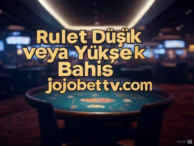 Rulet Düşük veya Yüksek Bahis